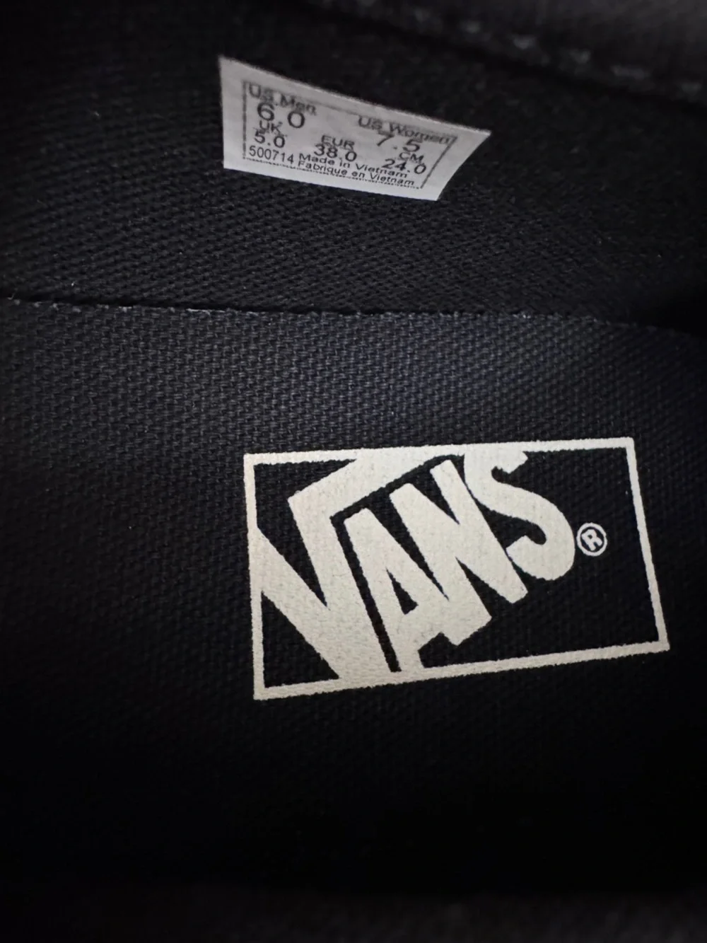 NEW Women VANS Mary Jane trendy sneakerina shoes suede Black Star Buckle Sz 7.5 - Picture 7 of 8